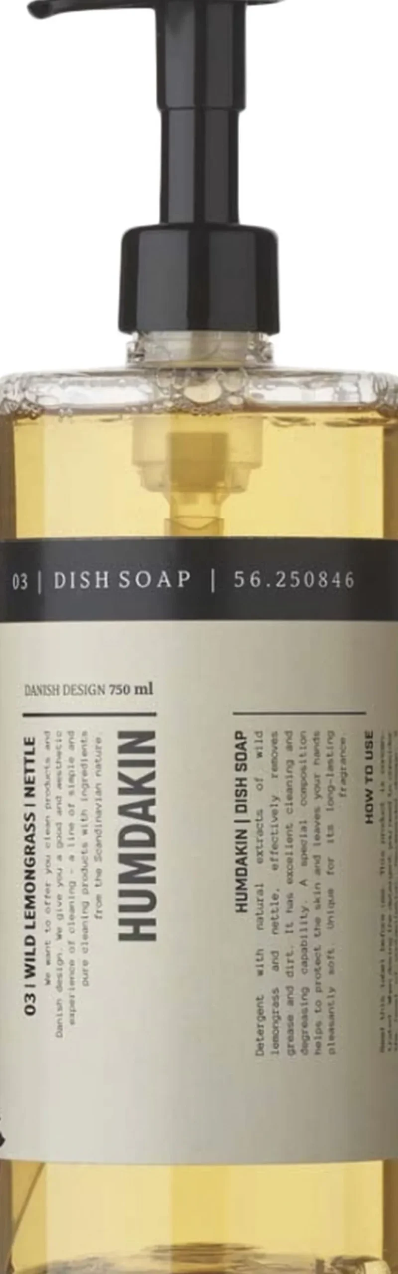 Badeværelsestilbehør<Humdakin 03 dish soap - Wild lemongrass & Nettle
