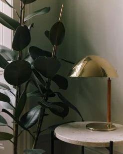Bordlamper<Gubi 9209 Table Lamp Base: Brass, Shade: Polished Brass