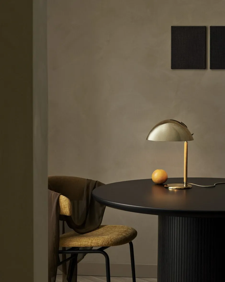 Bordlamper<Gubi 9209 Table Lamp Base: Brass, Shade: Polished Brass
