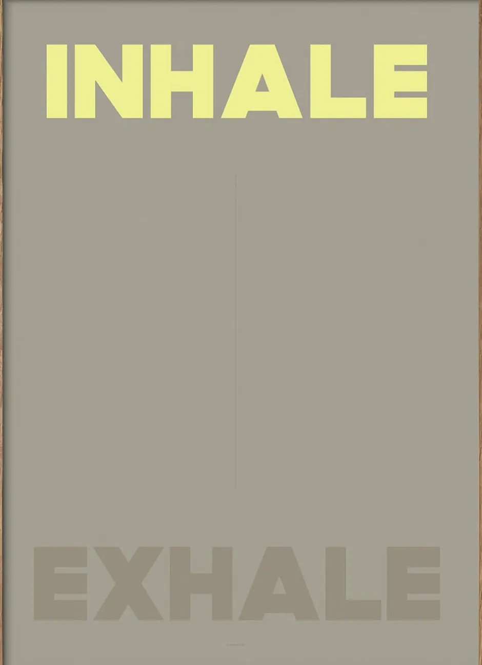 Plakater & Rammer<Poster & Frame A Love Story by Anne Mark Møller - Inhale Exhale Flerfarvet