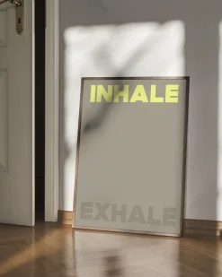 Plakater & Rammer<Poster & Frame A Love Story by Anne Mark Møller - Inhale Exhale Flerfarvet