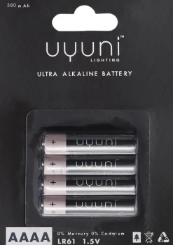 Elektronik|Elektriske Julelys<Uyuni AAAA Battery, 1,5V, 580mAh - 4 pack