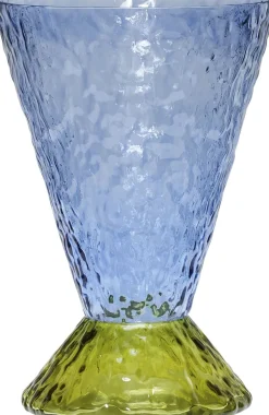 Vaser & Urtepotteskjulere<Hübsch Abyss Vase Lyseblå/ Olive