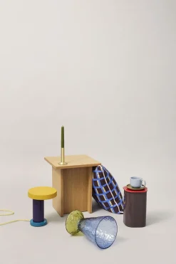 Vaser & Urtepotteskjulere<Hübsch Abyss Vase Lyseblå/ Olive
