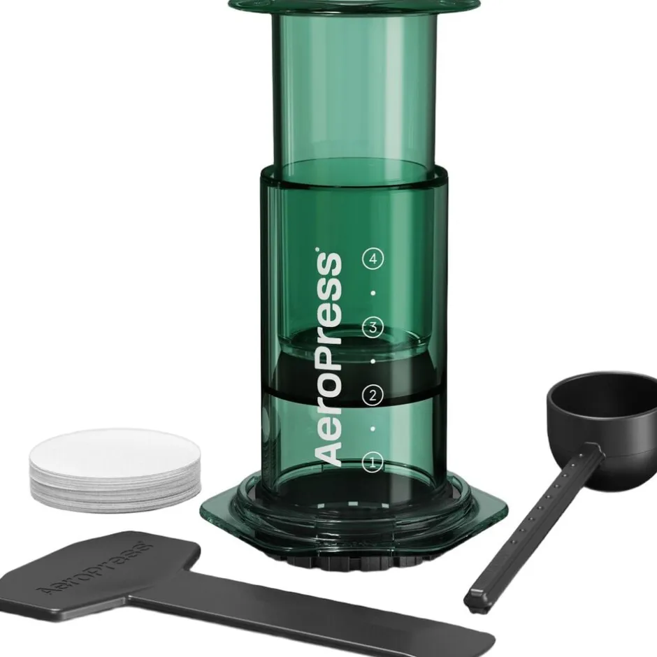 Kaffe & Te<Aeropress Clear Colors Green Coffee Press