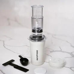 Kaffe & Te<Aeropress Go Plus Travel Coffee Press Cream