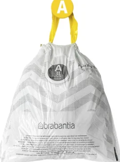 Badeværelsestilbehør|Skraldespande<Brabantia Affaldspose 3 ltr.