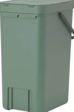Skraldespande<Brabantia Affaldsspand m/låg sort. kon. 16 lt