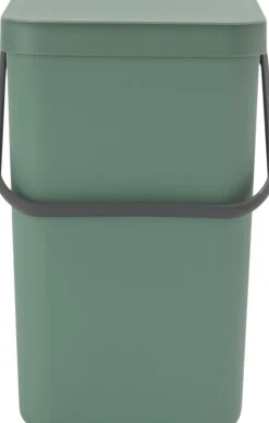 Skraldespande<Brabantia Affaldsspand m/låg sort. kon 25 ltr.