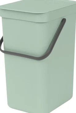 Skraldespande<Brabantia Affaldsspand m/låg sort.kon. 12 ltr