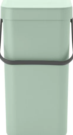 Skraldespande<Brabantia Affaldsspand m/låg sort.kon. 12 ltr