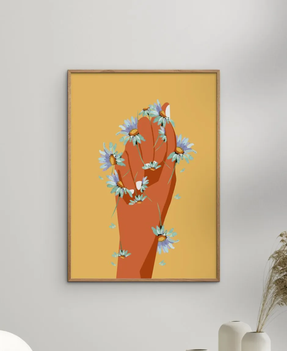 Plakater & Rammer<Poster & Frame Affordable Art Prints x Sannel Larson - Flower Fist Flerfarvet