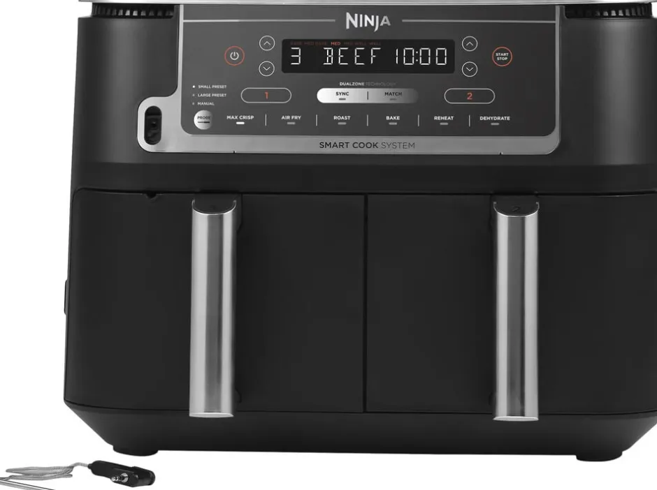 Køkkenmaskiner<Ninja Airfryer MAX Dual Zone 2470W 9. 5 L + TEMP