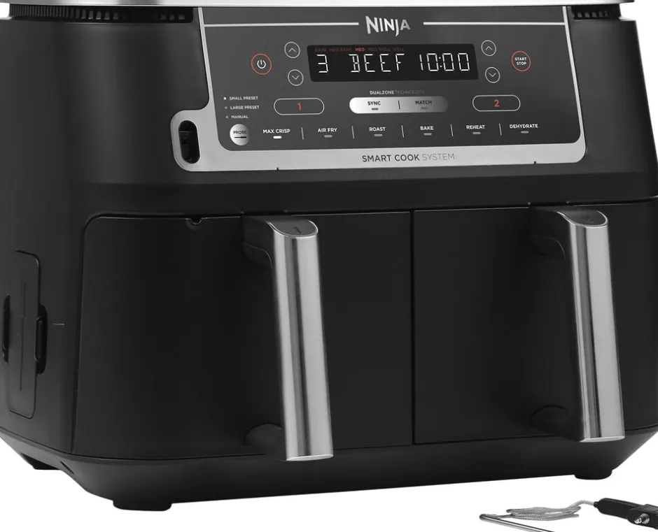 Køkkenmaskiner<Ninja Airfryer MAX Dual Zone 2470W 9. 5 L + TEMP