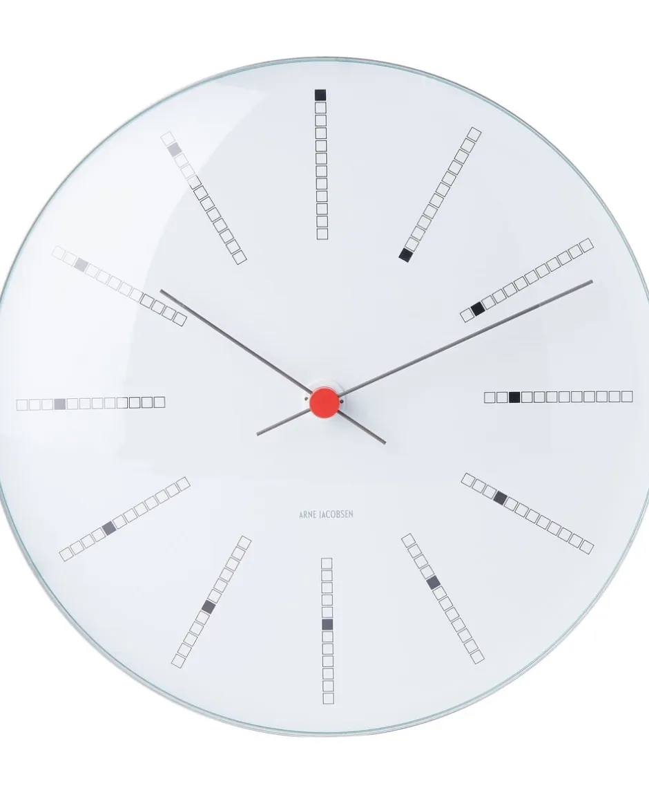 Ure & Vejrstationer<Arne Jacobsen Clocks AJ bankers væg-ur 29 cm.