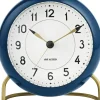 Ure & Vejrstationer<Arne Jacobsen Clocks AJ Station watch Navy Blue Ø11 cm