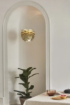 Pendler|Lampeskærme<UMAGE Aluvia Mini, Ø40 Brushed brass