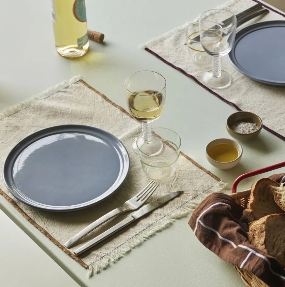 Tallerkener<Hübsch Amare Frokosttallerken Lyseblå