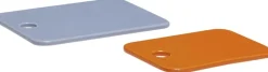Tallerkener<Hübsch Amare Smørplatter Lyseblå/Orange sæt af 2
