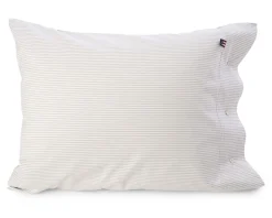 Sengetøj & Lagner<Lexington American Pin Point Oxford Stripe pudebetræk 60x63, grå/hvid