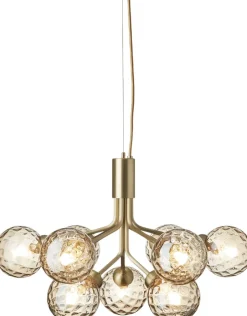Pendler<Nuura Apiales 9, brushed brass / optic gold