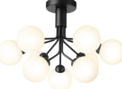 Loftlamper<Nuura Apiales 9 Ceiling Satin black / opal