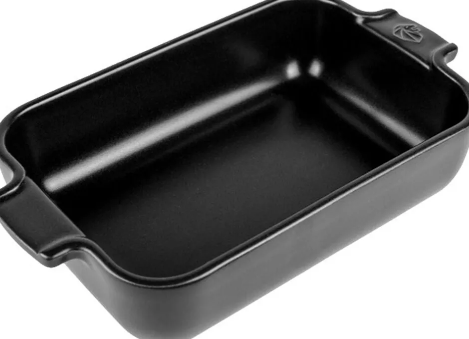 Skåle & Fade<Peugeot Appolia ovnfad rektangulært 22 cm sort satin