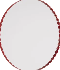 Spejle<Hay Arcs Mirror-Round-Red
