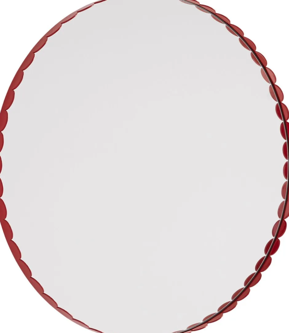 Spejle<Hay Arcs Mirror-Round-Red