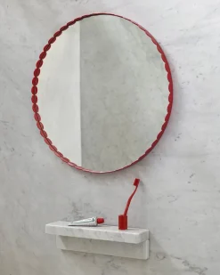Spejle<Hay Arcs Mirror-Round-Red