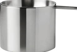 Kontorartikler<Stelton Arne Jacobsen vippeaskebæger H 8 cm steel