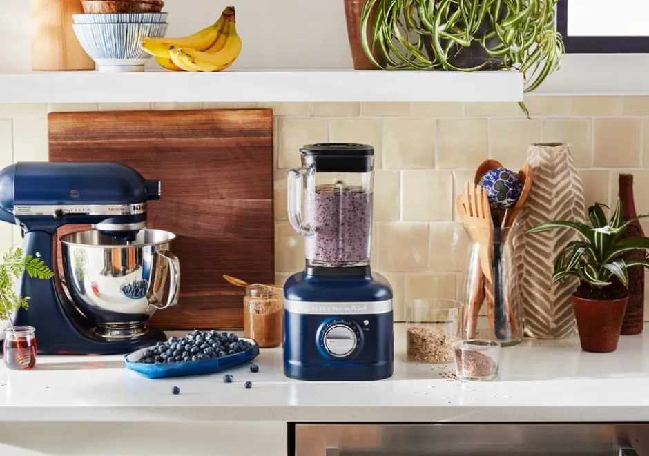 Køkkenmaskiner<KitchenAid Artisan K400 blender. 1,4 L Ink blue