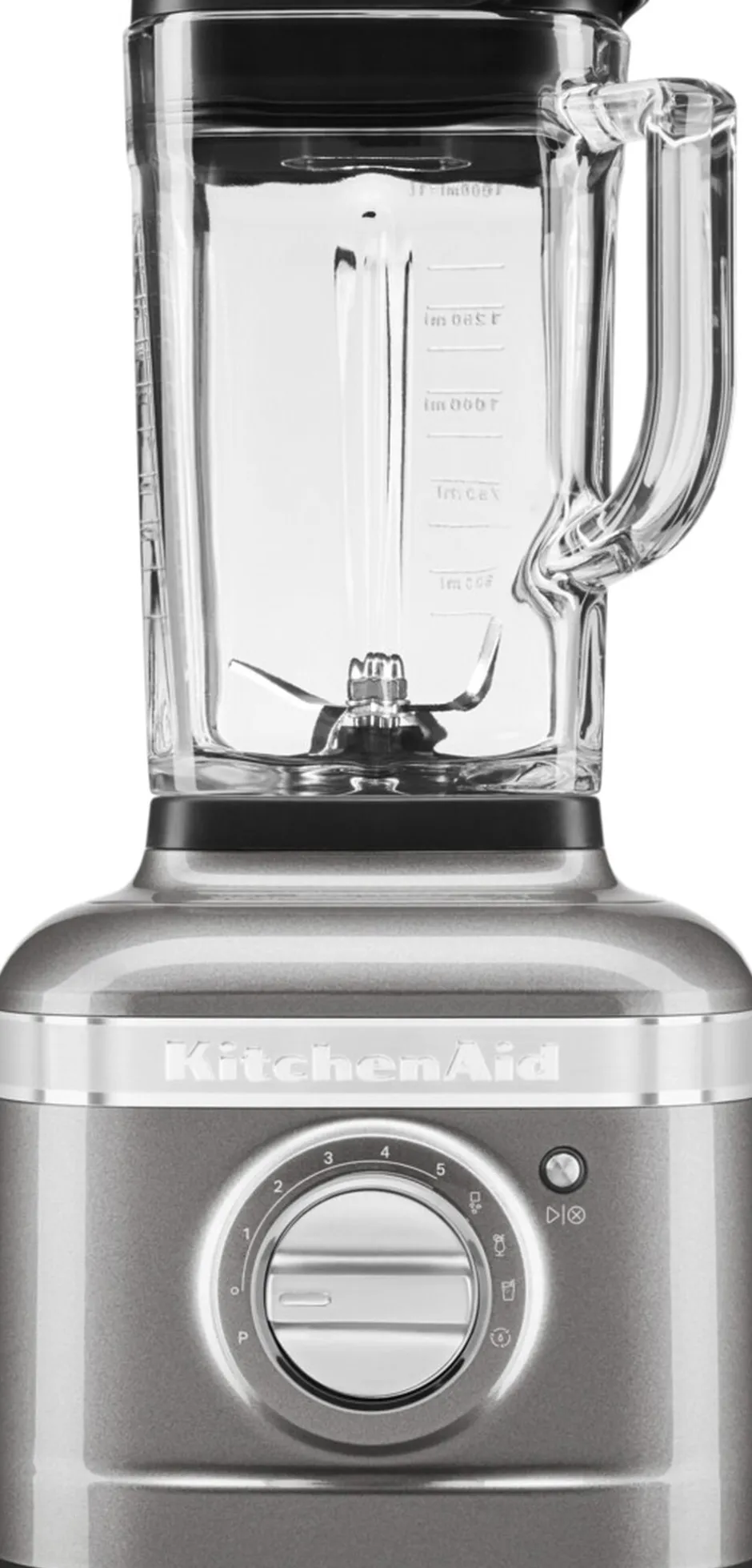 Køkkenmaskiner<KitchenAid Artisan K400 blender. 1,4 L Medalion silver