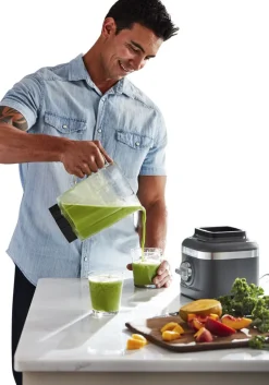 Køkkenmaskiner<KitchenAid Artisan K400 blender. 1,4 L Medalion silver