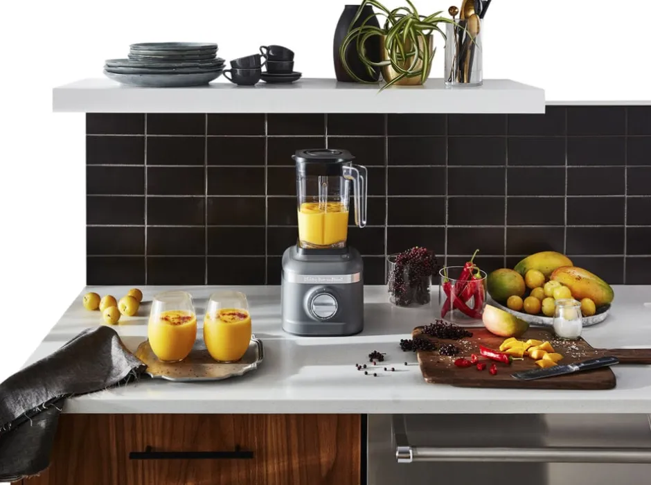 Køkkenmaskiner<KitchenAid Artisan K400 blender. 1,4 L Medalion silver