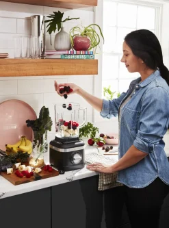 Køkkenmaskiner<KitchenAid Artisan K400 blender. 1,4 L Rustic black
