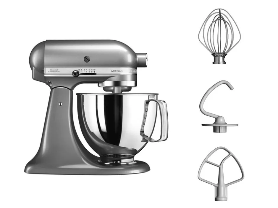 Køkkenmaskiner<KitchenAid Artisan røremaskine 4,8 l Contour silver