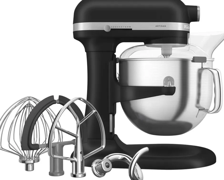 Køkkenmaskiner<KitchenAid Artisan røremaskine, 6,6 l Mat black