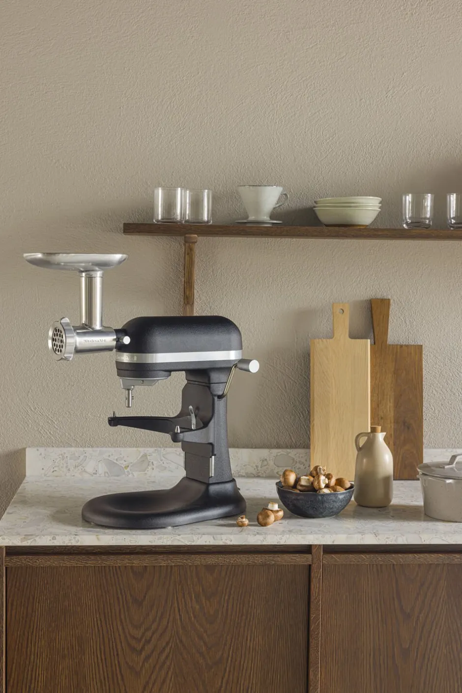 Køkkenmaskiner<KitchenAid Artisan røremaskine, 6,6 l Cast iron black