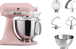 Køkkenmaskiner<KitchenAid Artisan røremaskine 4,8 l – inkl. ekstra tilbehør Dried rose