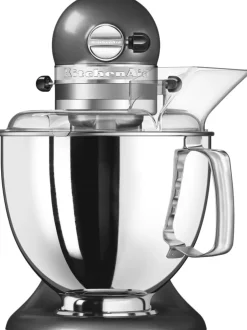 Køkkenmaskiner<KitchenAid Artisan røremaskine 4,8 l – inkl. ekstra tilbehør Medalion silver