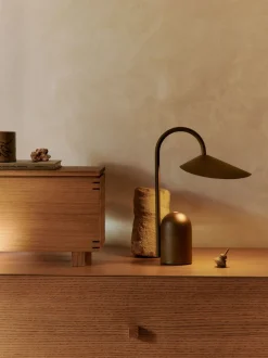 Bordlamper|Trådløse Lamper<Ferm Living Arum Portable Lamp - Dark Chocolate