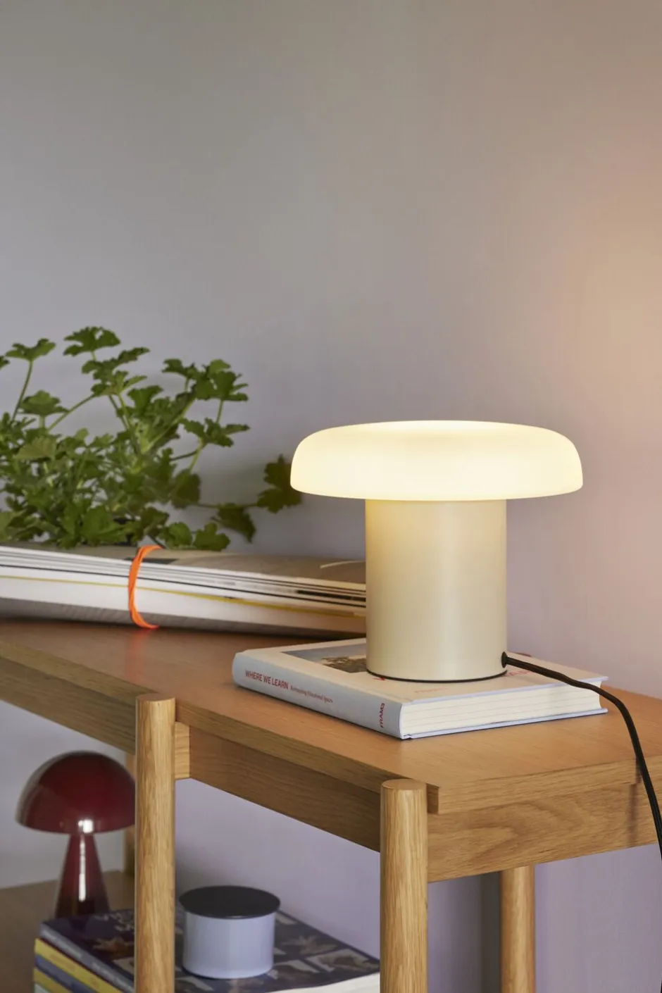 Bordlamper<Hübsch Ateliers Bordlampe Sand/Hvid