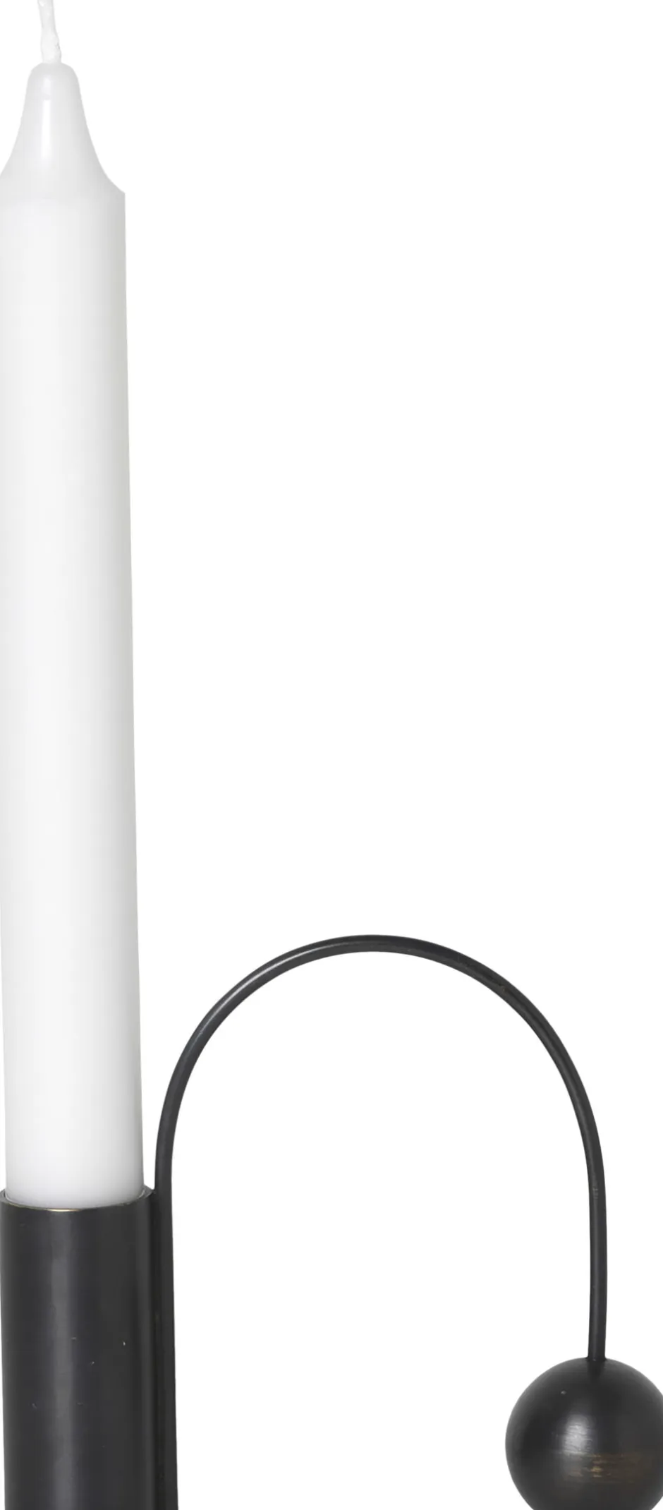 Lys & Lysestager<Ferm Living Balance Candle Holder - Black Brass