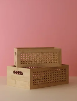 Opbevaring<RIG TIG BAMBOO BOX opbevaringskasse W 20 cm bamboo