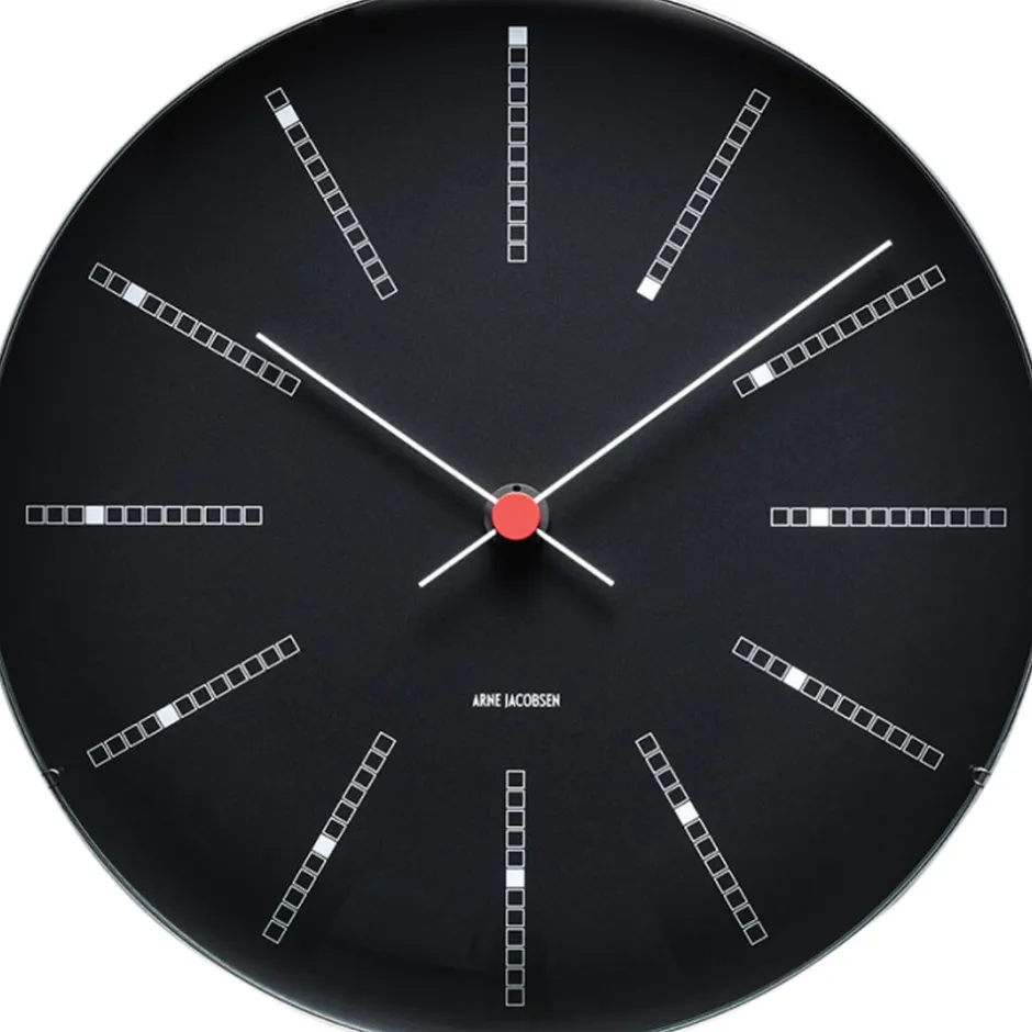 Ure & Vejrstationer<Arne Jacobsen Clocks Bankers Vægur Ø29 sort