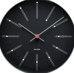 Ure & Vejrstationer<Arne Jacobsen Clocks Bankers Vægur Ø21 sort