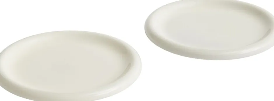Tallerkener<Hay Barro Plate-Set of 2-Ø24-Off-white