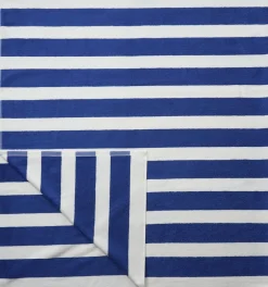 Håndklæder<Magasin du Nord Collection Beach towel 100x180 olympian blue/star white stripe GOTS