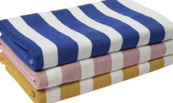 Håndklæder<Magasin du Nord Collection Beach towel 100x180 olympian blue/star white stripe GOTS